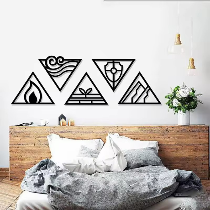 Crafted Creations™ - Decorative Interior Black Modern Nordic Luxury Wall Art