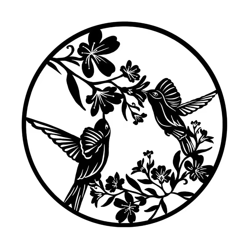 Crafted Creations™ - Metal Black Spring Bird Wall Art Decor For Dining Room Kitchen Bedroom